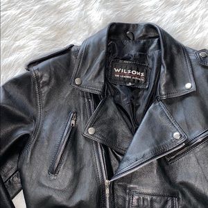 Vintage Wilson Leather Biker Jacket